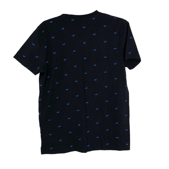 Unisex Hollister T-Shirt Featuring the iconic Bird Logo all over graphic SZ M - Picture 2 of 4